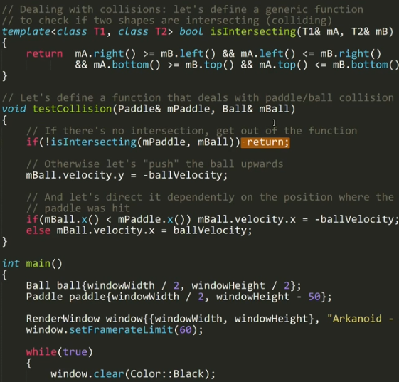 Dive into C++11 -- Arkanoid clone in 160 lines of code ...